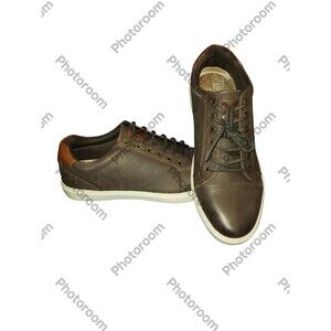 Tackle & Tides Men's Brooklyn Brown Faux Distressed Leather Casual Shoes 9M New